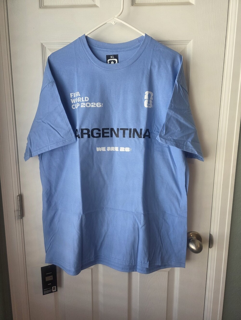 NWT FIFA World Cup 2026 Argentina  Official "We Are 26" Team Argentina SZXL